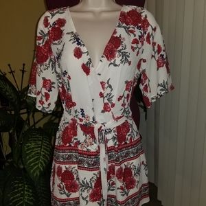 Bohemian floral Romper